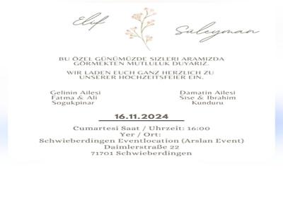 ELİF & SÜLEYMAN 16.11.2024 DÜĞÜNÜ