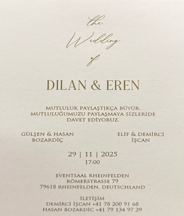 Hasan Bozardic kizin dügünü