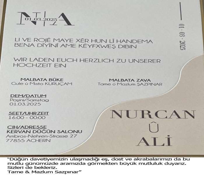 Ali sazpinari dügün